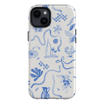 Mediterranean Wave Printed Phone Cases iPhone 14 Plus / Armoured by Charlie Taylor - The Dairy