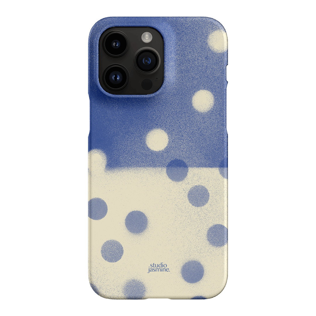 Bleu Polka Dot Printed Phone Cases iPhone 14 Pro Max / Snap by Jasmine Dowling - The Dairy