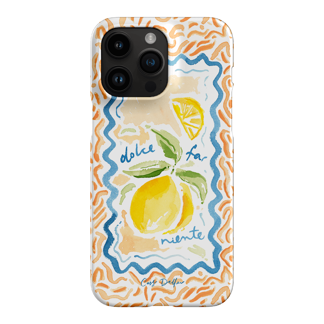 Dolce Far Niente Printed Phone Cases iPhone 14 Pro Max / Snap by Cass Deller - The Dairy