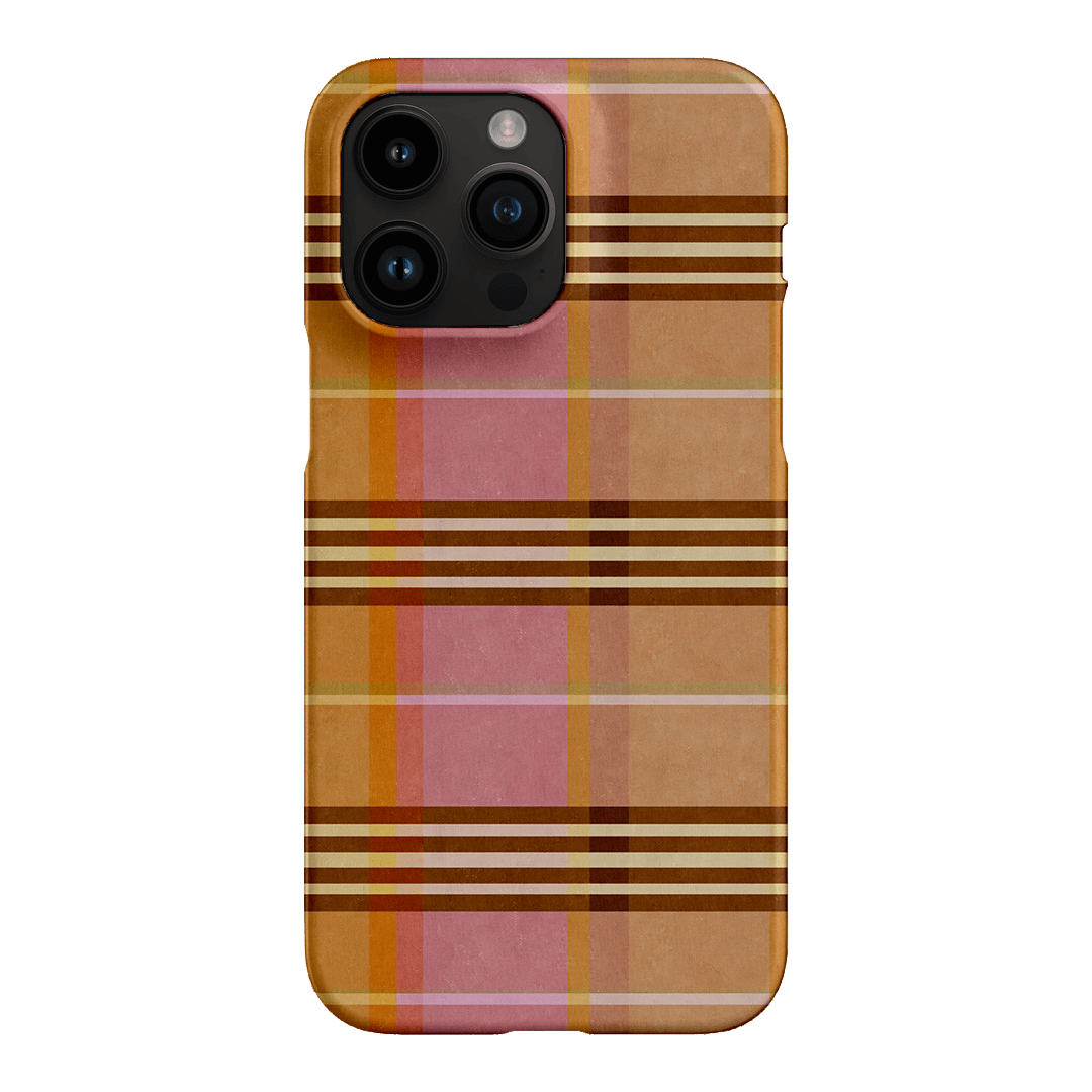 Peachy Plaid Printed Phone Cases iPhone 14 Pro Max / Snap by Fenton & Fenton - The Dairy