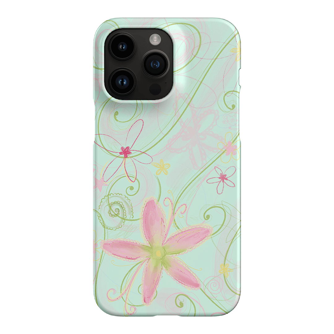 Swirl Blue Printed Phone Cases iPhone 14 Pro Max / Snap by Kayla Carr - The Dairy
