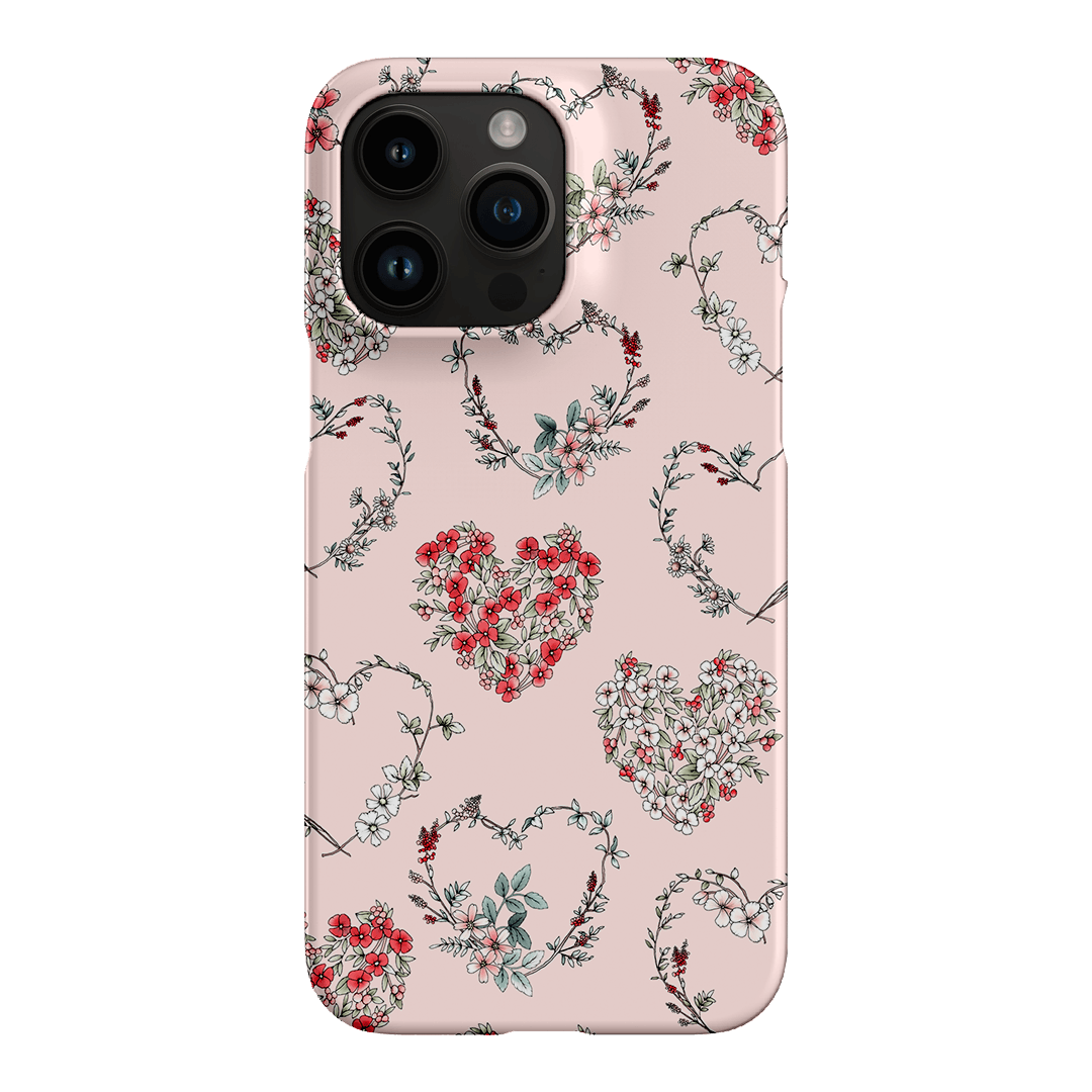 Wild Heart Wreath Printed Phone Cases iPhone 14 Pro Max / Snap by Typoflora - The Dairy