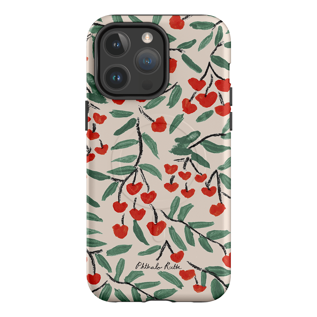Cherry Love Printed Phone Cases iPhone 14 Pro Max / Armoured MagSafe by Phthalo Ruth - The Dairy