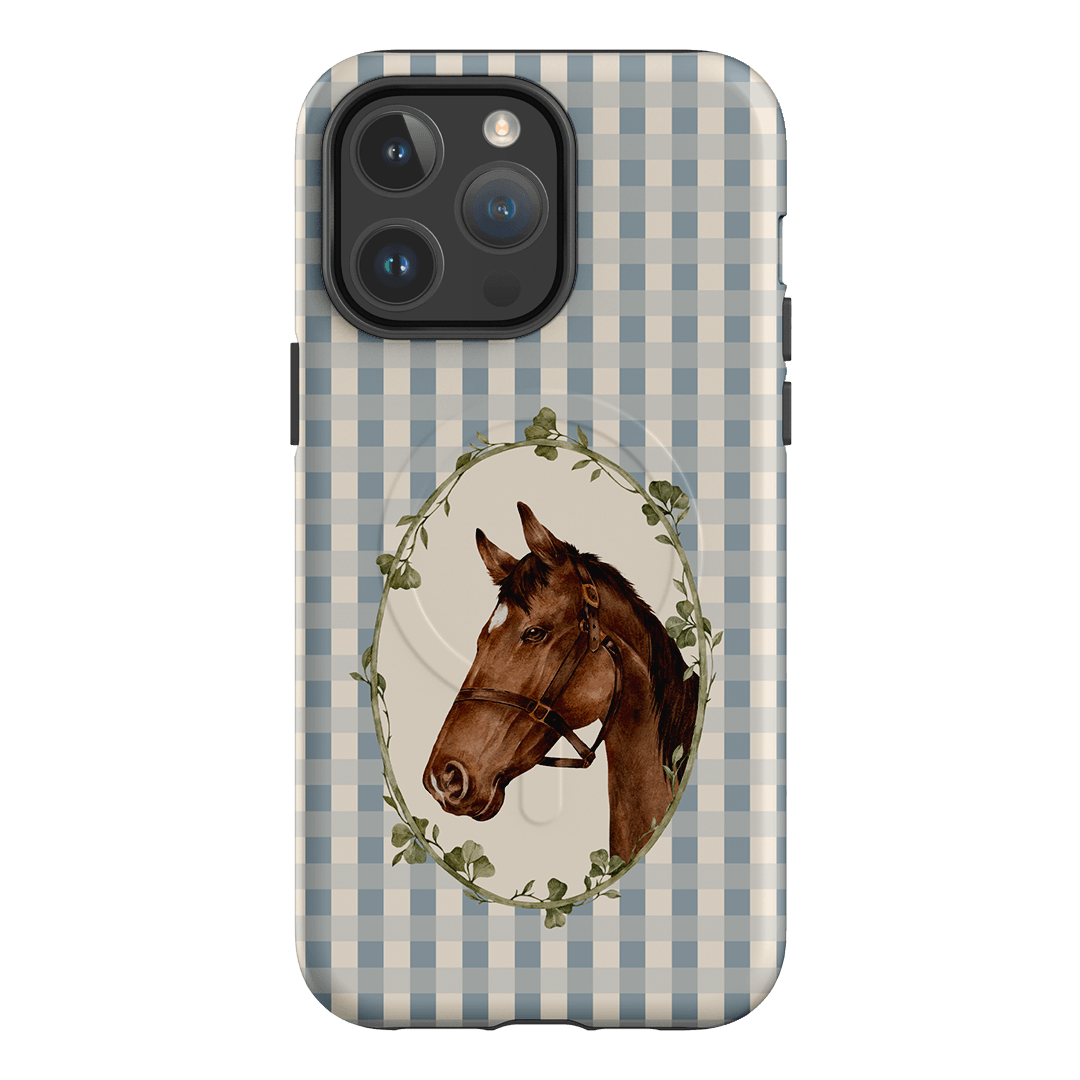 Gingham Horse Printed Phone Cases iPhone 14 Pro Max / Armoured MagSafe by Kasiags Art - The Dairy