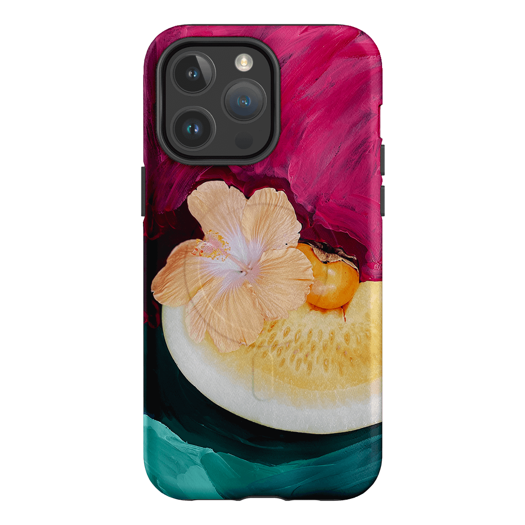 Hibiscus Melon Printed Phone Cases iPhone 14 Pro Max / Armoured MagSafe by Nicole Nelius - The Dairy