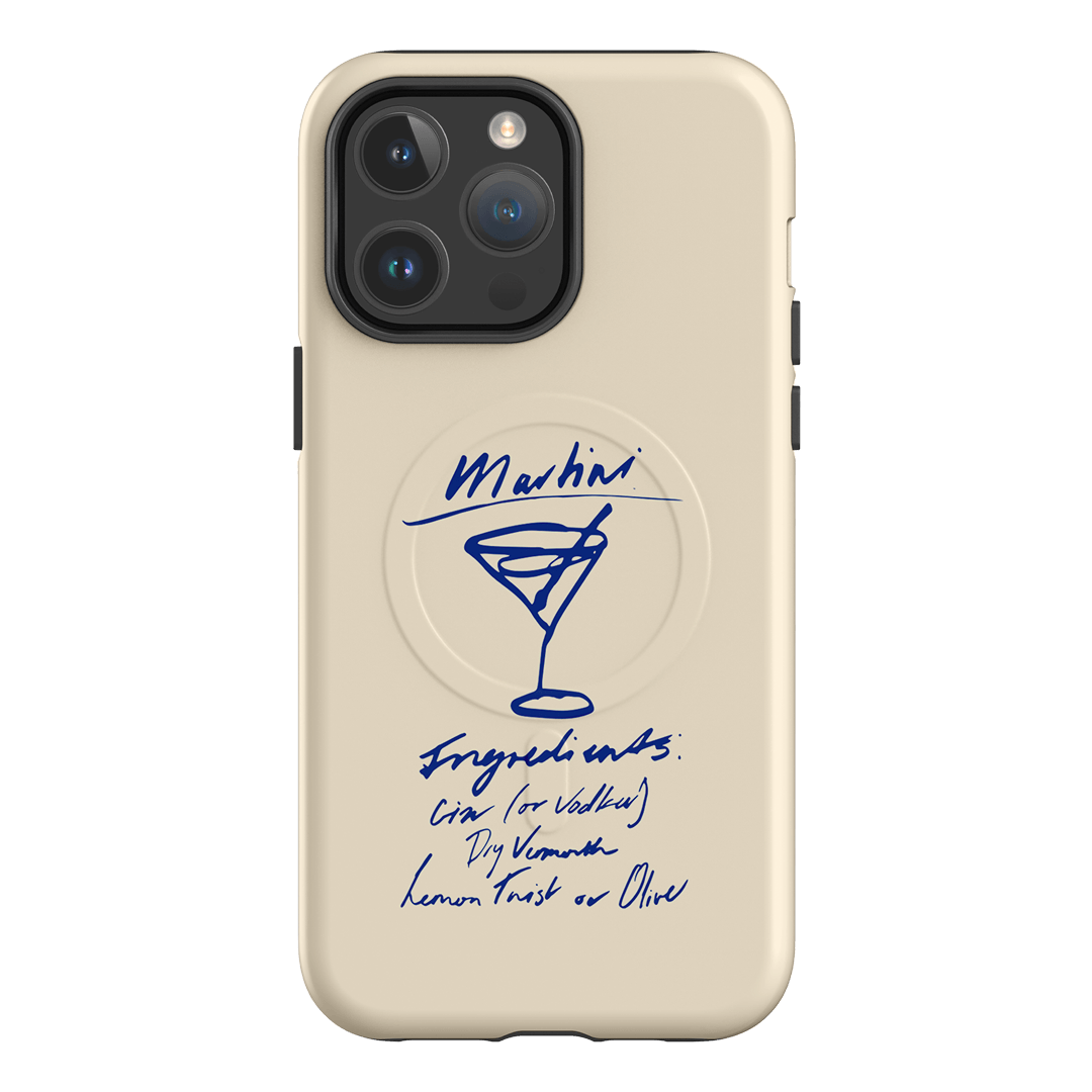 Martini Mood Cream Printed Phone Cases iPhone 14 Pro Max / Armoured MagSafe by The Dairy - The Dairy