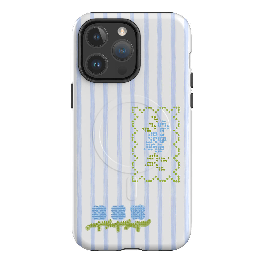 Patchwork Blue Printed Phone Cases iPhone 14 Pro Max / Armoured MagSafe by Kayla Carr - The Dairy
