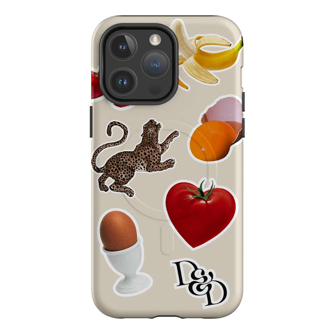Sunday Stickers Cream Printed Phone Cases iPhone 14 Pro Max / Armoured MagSafe by Desmond & Dempsey - The Dairy
