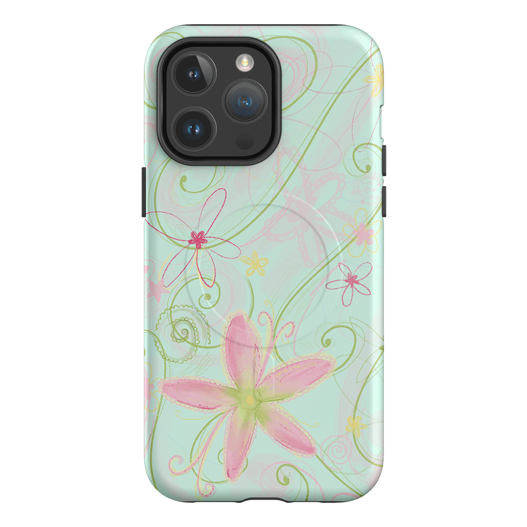 Swirl Blue Printed Phone Cases iPhone 14 Pro Max / Armoured MagSafe by Kayla Carr - The Dairy