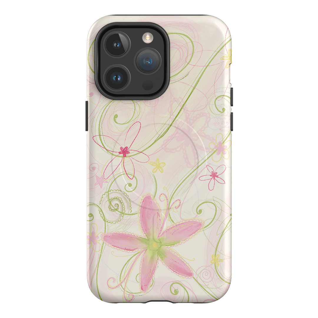 Swirl Pink Printed Phone Cases iPhone 14 Pro Max / Armoured MagSafe by Kayla Carr - The Dairy