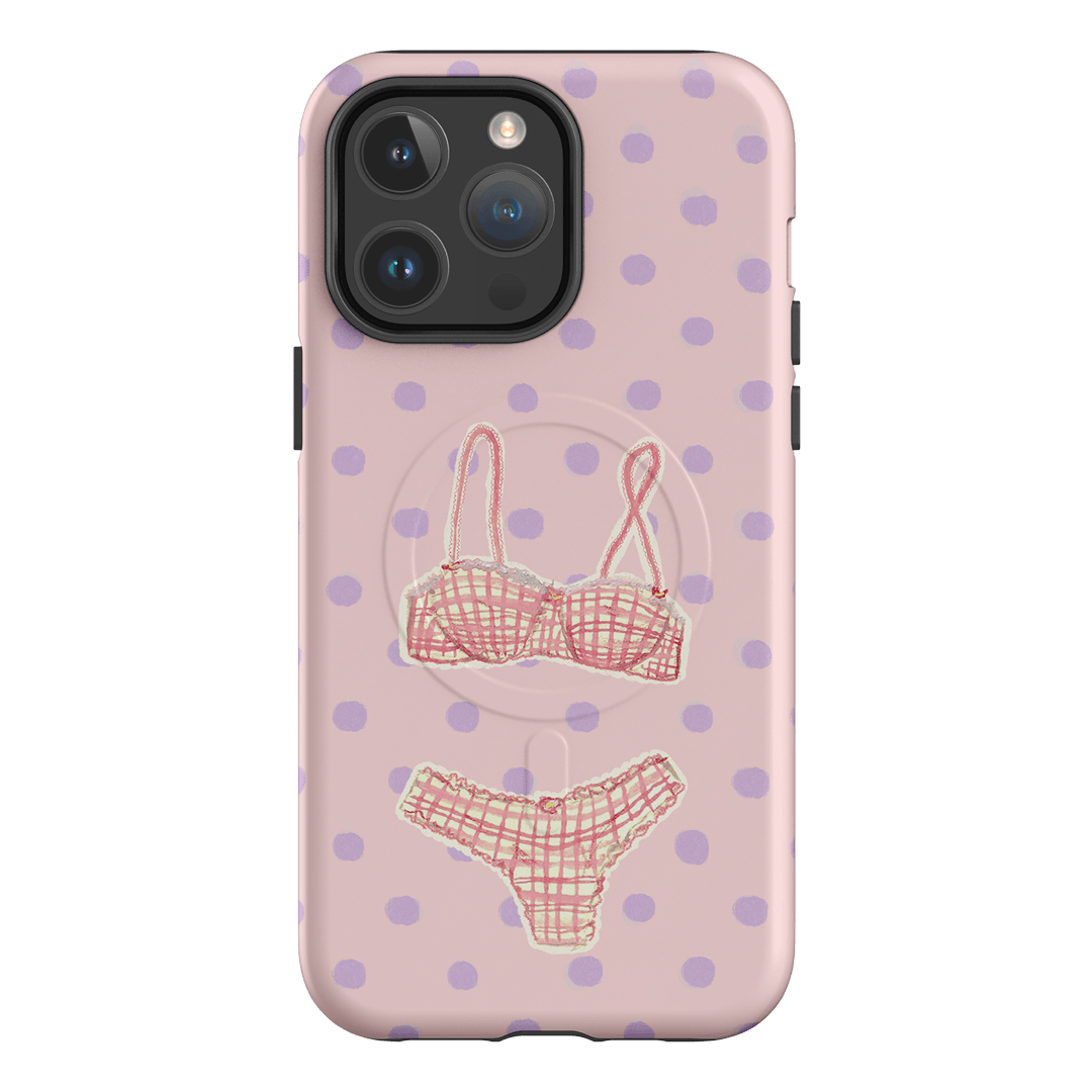 Vintage Gingham Printed Phone Cases iPhone 14 Pro Max / Armoured MagSafe by Kayla Carr - The Dairy