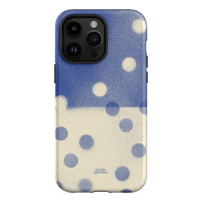 Bleu Polka Dot Printed Phone Cases iPhone 14 Pro Max / Armoured by Jasmine Dowling - The Dairy