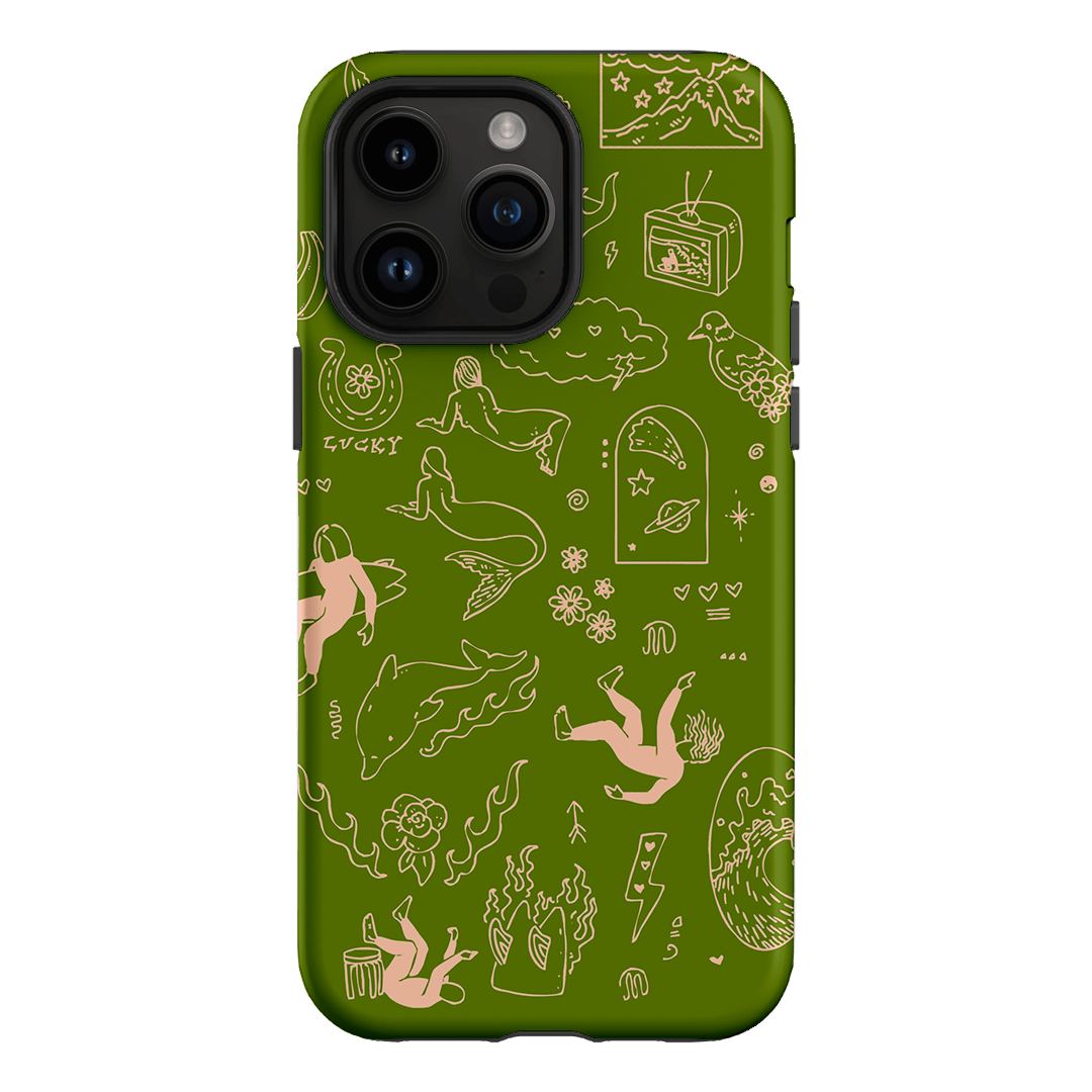 Easty Flash Green Printed Phone Cases iPhone 14 Pro Max / Armoured by Easty Beasty - The Dairy