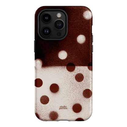 Espresso Polka Dot Printed Phone Cases iPhone 14 Pro Max / Armoured by Jasmine Dowling - The Dairy