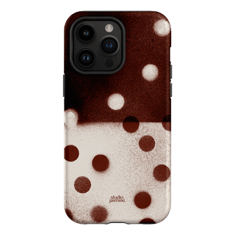 Espresso Polka Dot Printed Phone Cases iPhone 14 Pro Max / Armoured by Jasmine Dowling - The Dairy