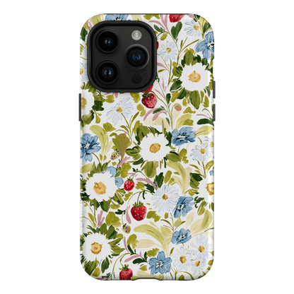 Garden Strawberries Printed Phone Cases iPhone 14 Pro Max / Armoured by Ellie Mae - The Dairy