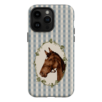 Gingham Horse Printed Phone Cases iPhone 14 Pro Max / Armoured by Kasiags Art - The Dairy
