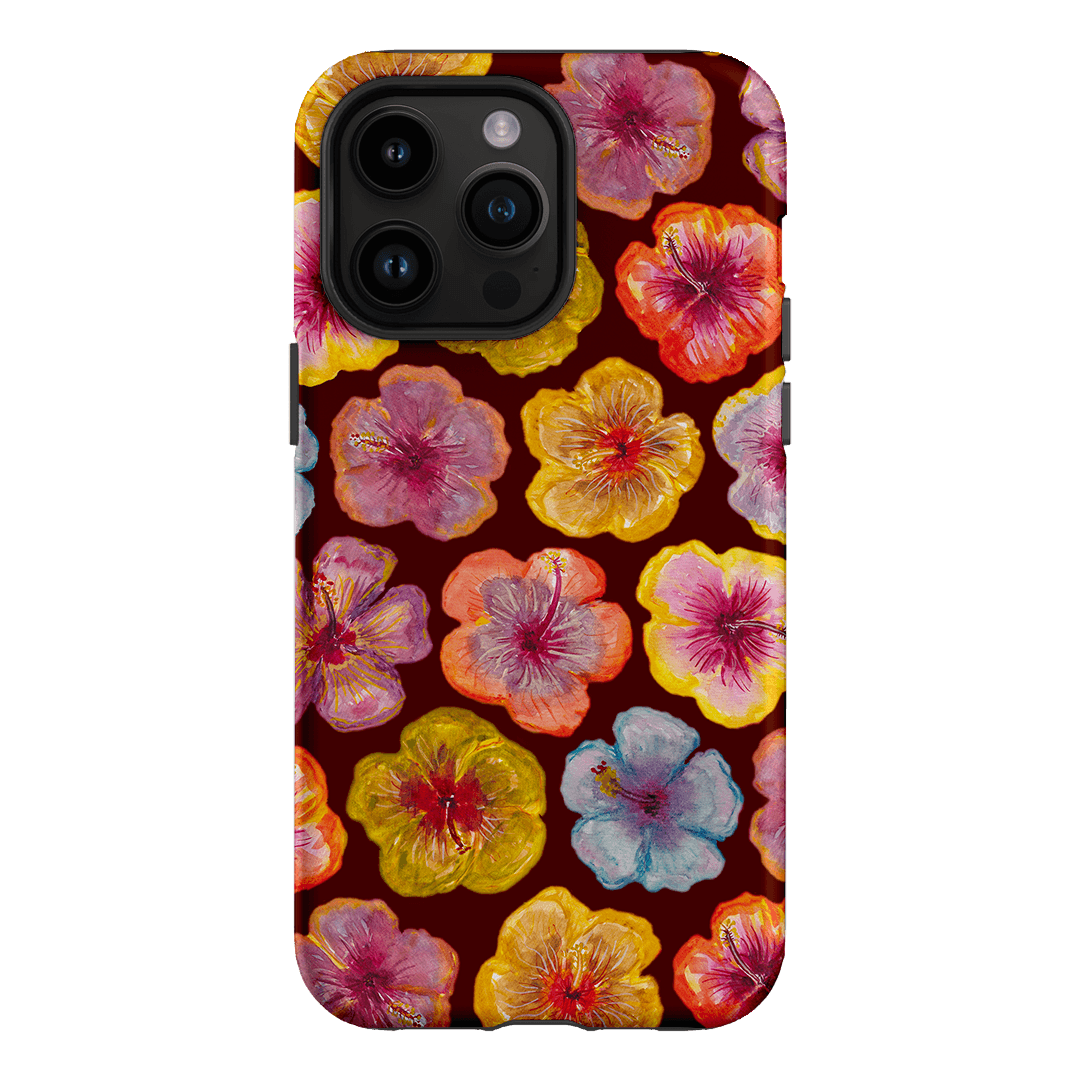 Hibiscus Holiday Rouge Printed Phone Cases iPhone 14 Pro Max / Armoured by BG. Studio - The Dairy