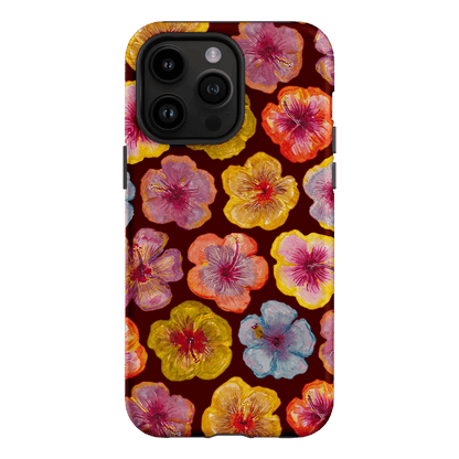 Hibiscus Holiday Rouge Printed Phone Cases iPhone 14 Pro Max / Armoured by BG. Studio - The Dairy