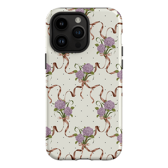 Hydrangea Ribbon Printed Phone Cases iPhone 14 Pro Max / Armoured by Veronica Tucker - The Dairy