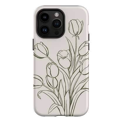 Inked Tulips Printed Phone Cases iPhone 14 Pro Max / Armoured by Typoflora - The Dairy