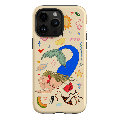 Mermaid Salad Cream Printed Phone Cases iPhone 14 Pro Max / Armoured by Easty Beasty - The Dairy