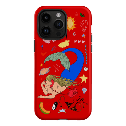 Mermaid Salad Scarlet Printed Phone Cases iPhone 14 Pro Max / Armoured by Easty Beasty - The Dairy