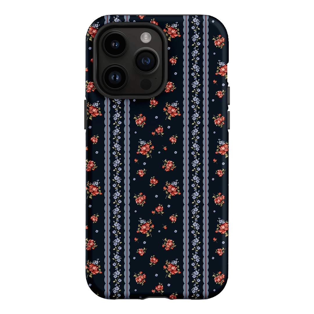 Midnight Stripe Printed Phone Cases iPhone 14 Pro Max / Armoured by Kasiags Art - The Dairy
