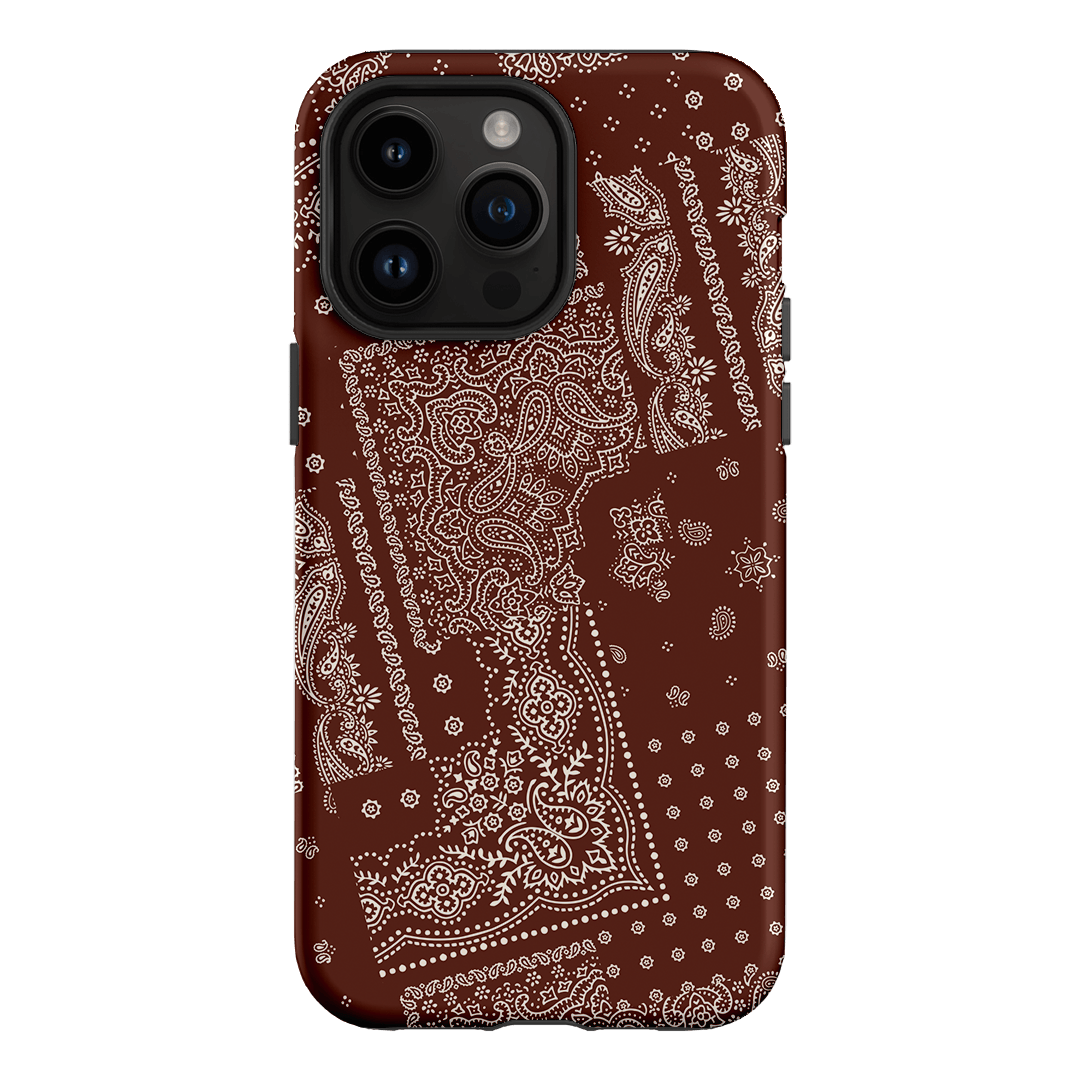 Paisley Cinnamon Printed Phone Cases iPhone 14 Pro Max / Armoured by The Dairy - The Dairy