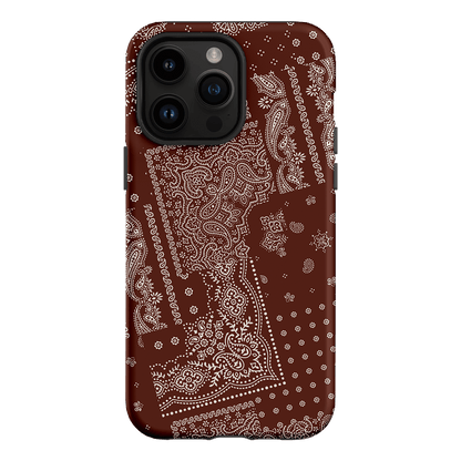 Paisley Cinnamon Printed Phone Cases iPhone 14 Pro Max / Armoured by The Dairy - The Dairy