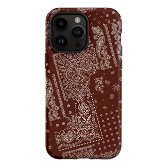 Paisley Cinnamon Printed Phone Cases iPhone 14 Pro Max / Armoured by The Dairy - The Dairy