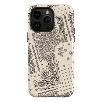 Paisley Ecru Printed Phone Cases iPhone 14 Pro Max / Armoured by The Dairy - The Dairy