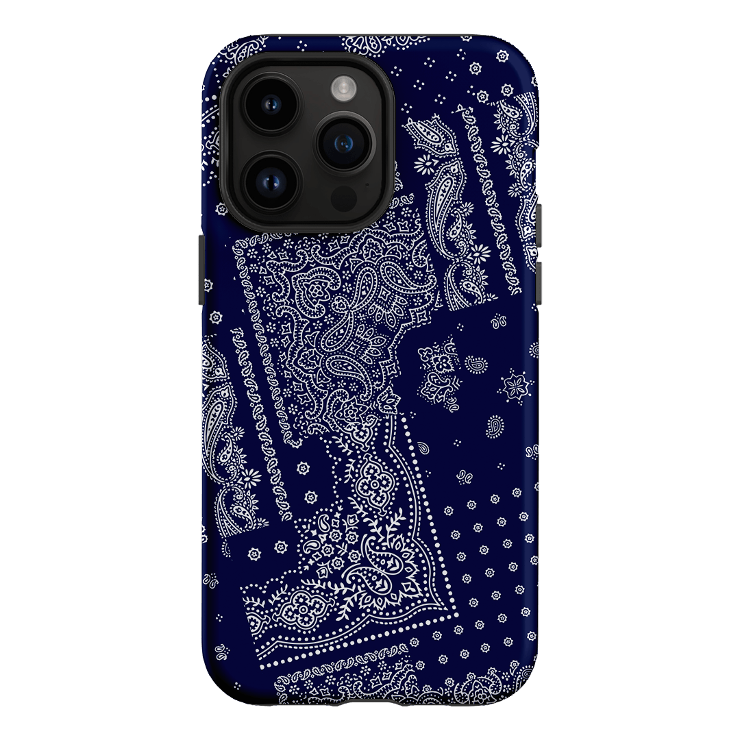 Paisley Indigo Printed Phone Cases iPhone 14 Pro Max / Armoured by The Dairy - The Dairy
