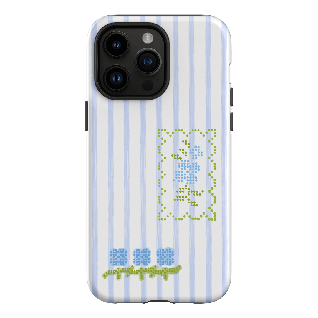 Patchwork Blue Printed Phone Cases iPhone 14 Pro Max / Armoured by Kayla Carr - The Dairy