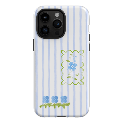 Patchwork Blue Printed Phone Cases iPhone 14 Pro Max / Armoured by Kayla Carr - The Dairy