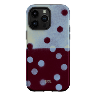 Plum Polka Dot Printed Phone Cases iPhone 14 Pro Max / Armoured by Jasmine Dowling - The Dairy