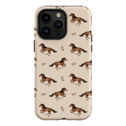 Running Horse Printed Phone Cases iPhone 14 Pro Max / Armoured by Kasiags Art - The Dairy