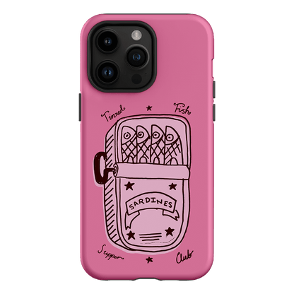 Sardine Social Pink Printed Phone Cases iPhone 14 Pro Max / Armoured by The Dairy - The Dairy
