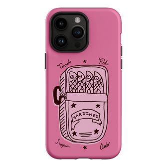 Sardine Social Pink Printed Phone Cases iPhone 14 Pro Max / Armoured by The Dairy - The Dairy