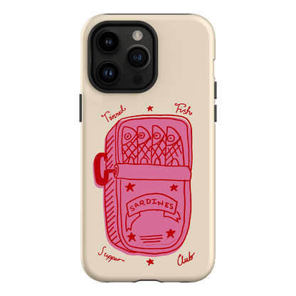 Sardine Social Red Printed Phone Cases iPhone 14 Pro Max / Armoured by The Dairy - The Dairy