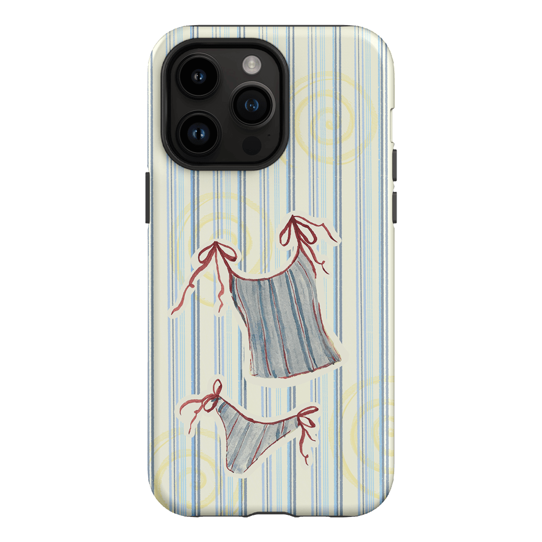 Stripe Tankini Printed Phone Cases iPhone 14 Pro Max / Armoured by Kayla Carr - The Dairy