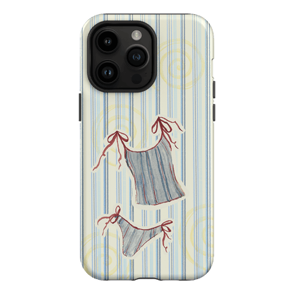 Stripe Tankini Printed Phone Cases iPhone 14 Pro Max / Armoured by Kayla Carr - The Dairy