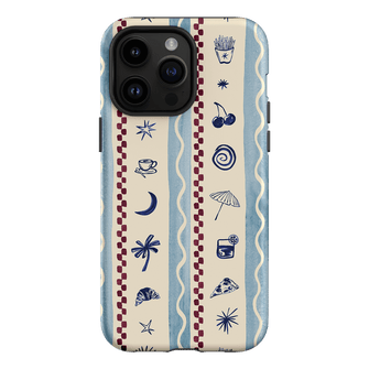 Summer Snacks Blue Printed Phone Cases iPhone 14 Pro Max / Armoured by Charlie Taylor - The Dairy