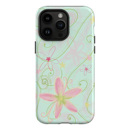 Swirl Blue Printed Phone Cases iPhone 14 Pro Max / Armoured by Kayla Carr - The Dairy