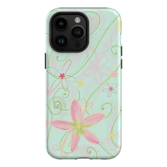 Swirl Blue Printed Phone Cases iPhone 14 Pro Max / Armoured by Kayla Carr - The Dairy
