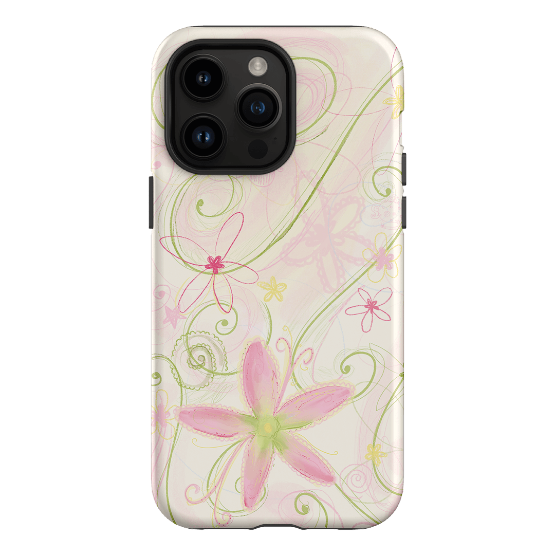 Swirl Pink Printed Phone Cases iPhone 14 Pro Max / Armoured by Kayla Carr - The Dairy