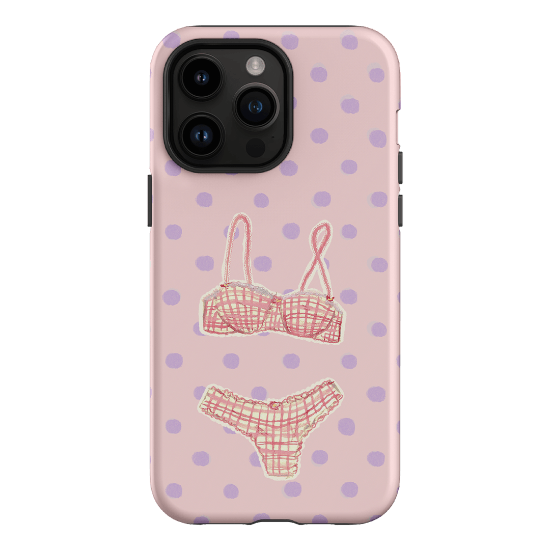 Vintage Gingham Printed Phone Cases iPhone 14 Pro Max / Armoured by Kayla Carr - The Dairy
