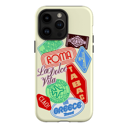 Well Travelled Printed Phone Cases iPhone 14 Pro Max / Armoured by The Dairy - The Dairy