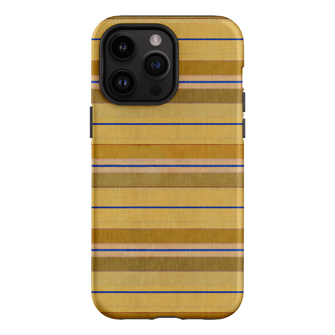 Golden Stripe Printed Phone Cases iPhone 14 Pro Max / Armoured by Fenton & Fenton - The Dairy