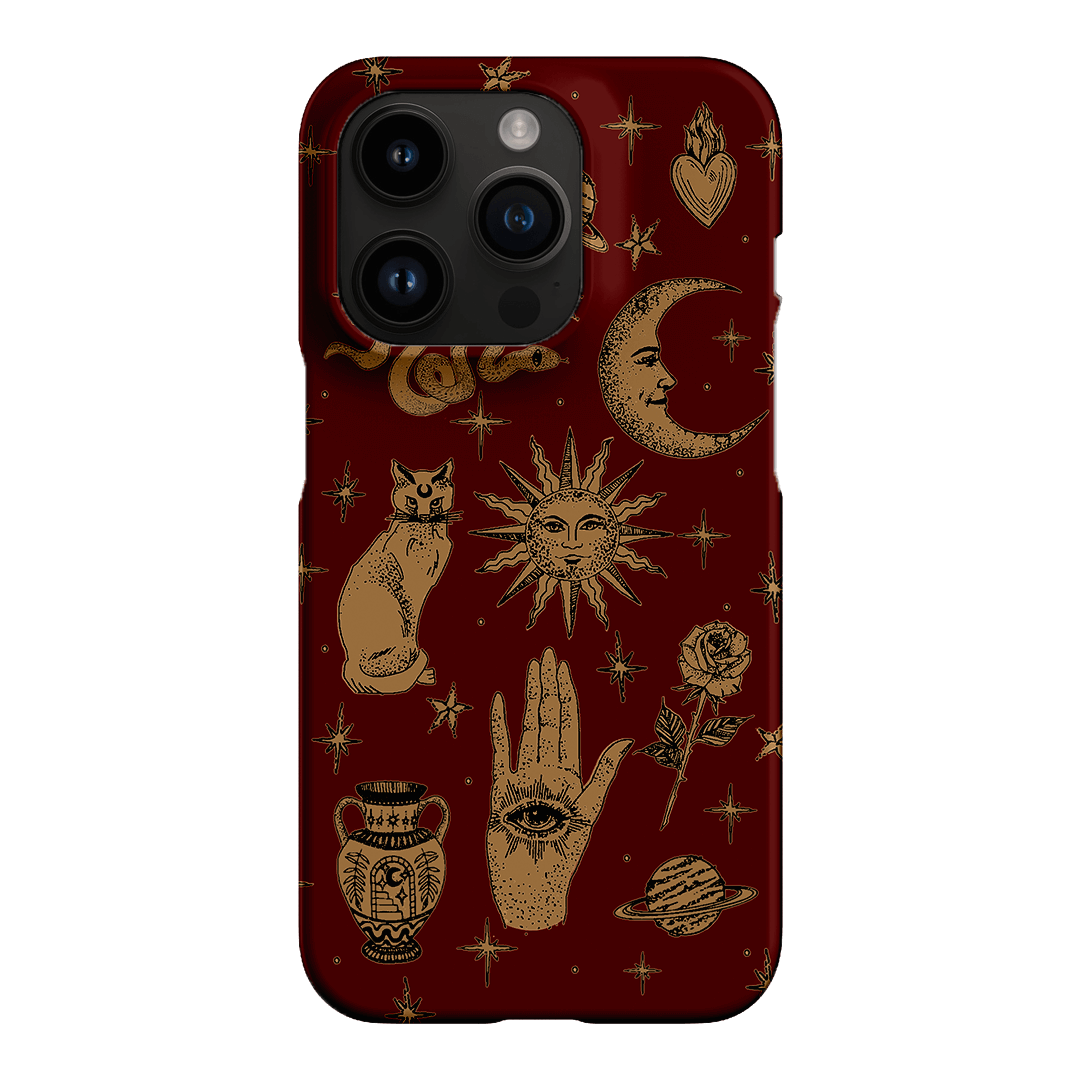 Astro Flash Red Printed Phone Cases iPhone 14 Pro / Snap by Veronica Tucker - The Dairy